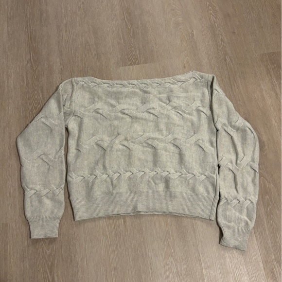 Babaton cream wool off shoulder sweater - Picture 3 of 3